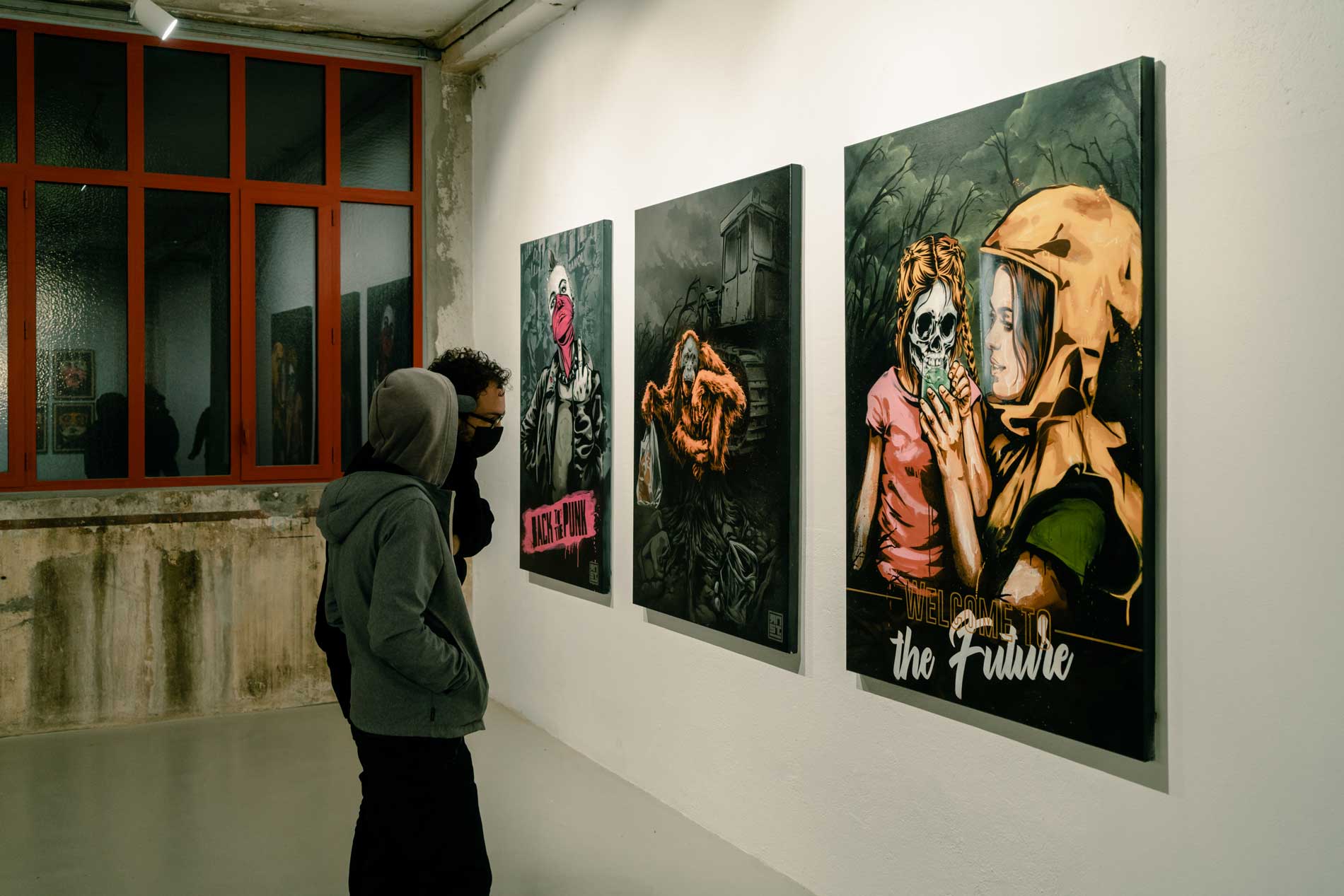 3 oeuvres gros plan Teenage kicks 2021--Vernissage-RNST-ADV-photo ©-TITOUAN-MASSE