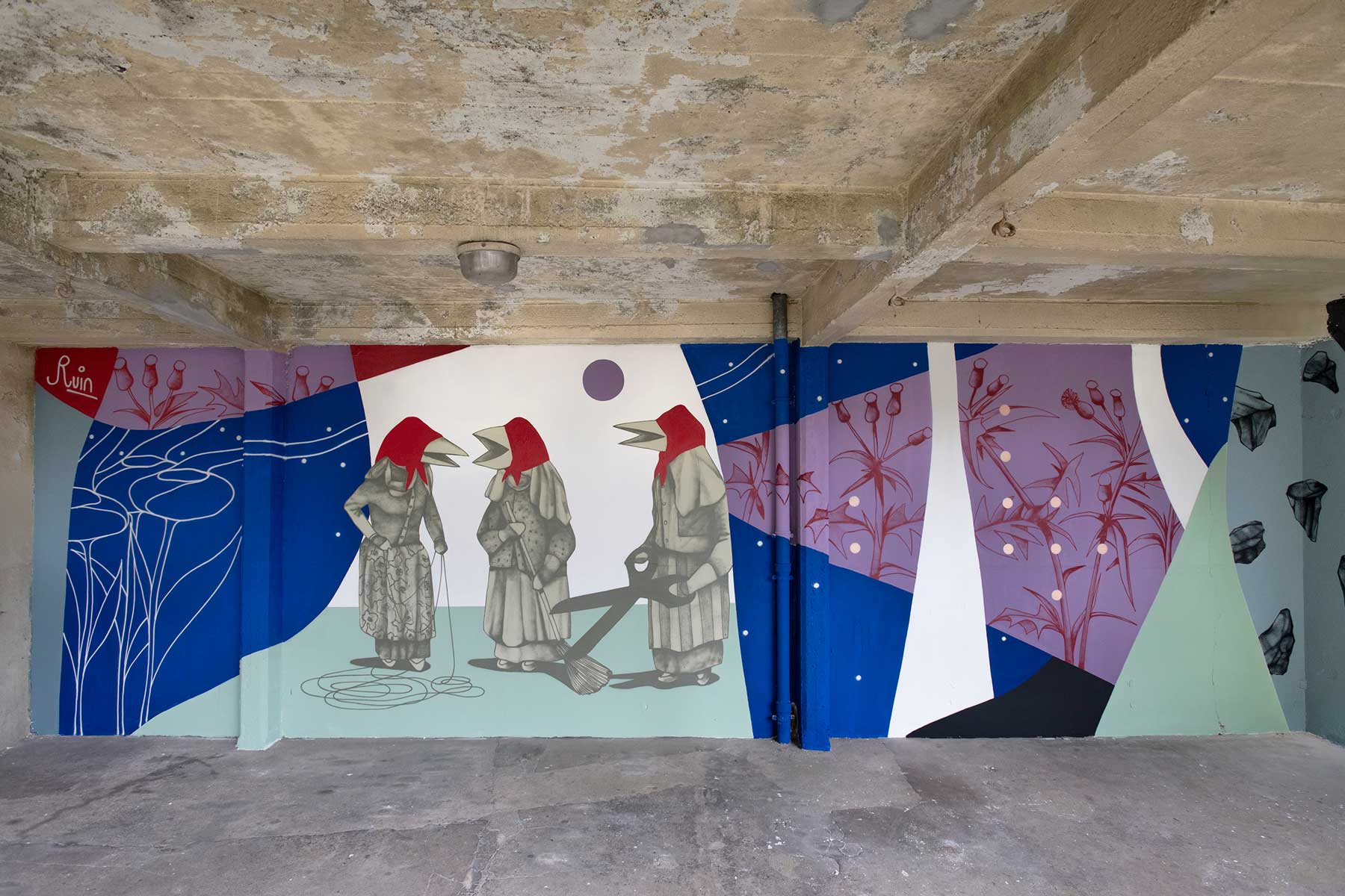 Ruin-centre-franco-allemand détail