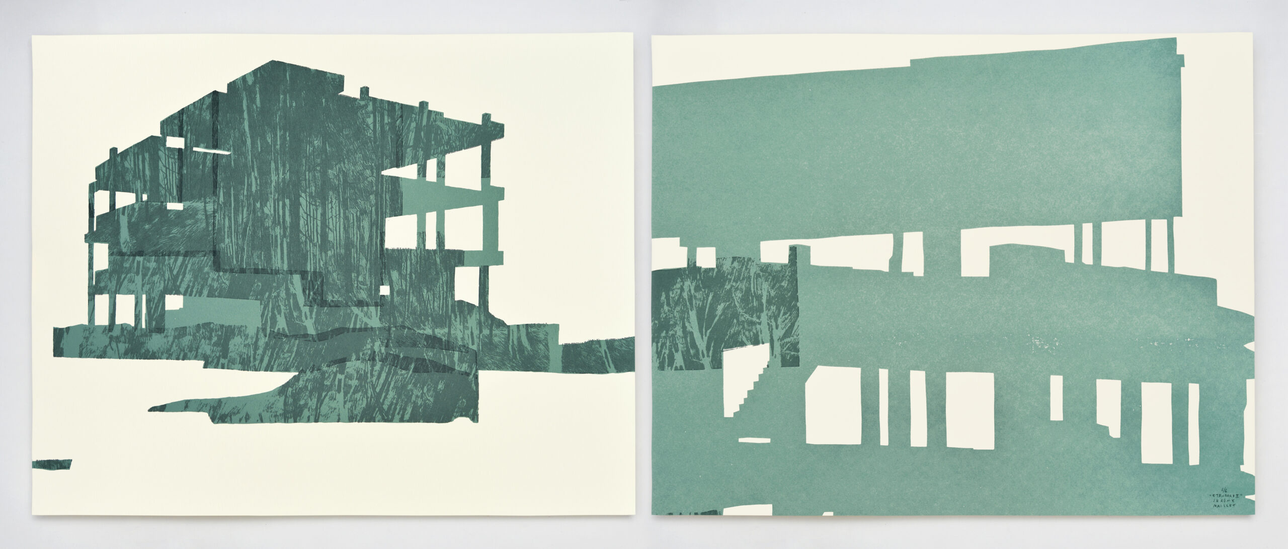 2021. étendard dyptique - serigraphie 40x50cm